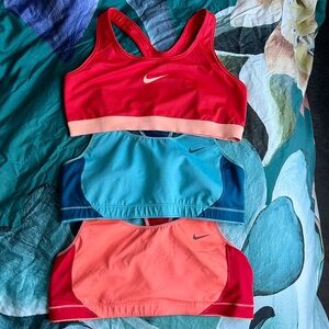 3 Nike Sports Bras size L